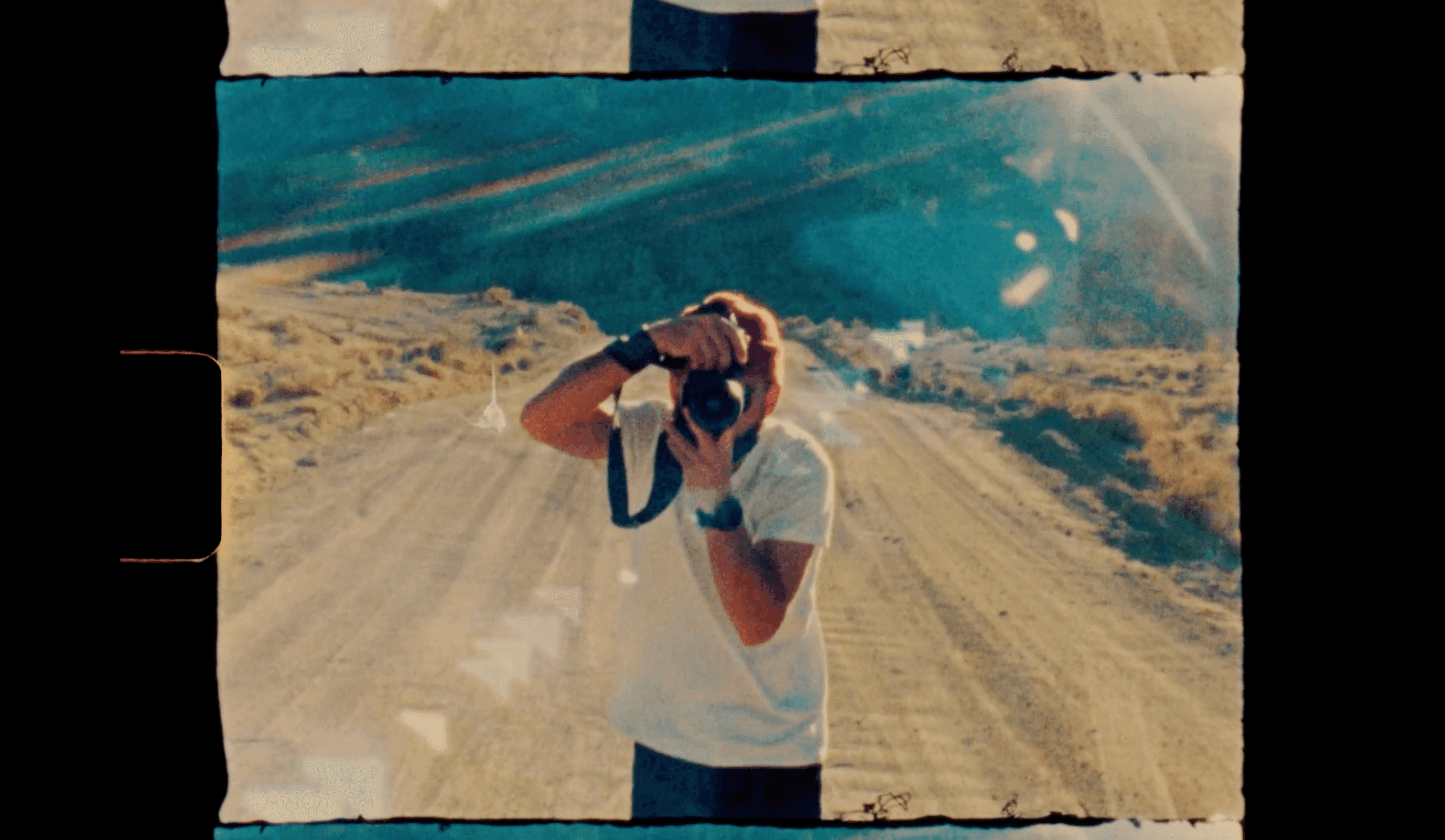 photographer on super 8 film